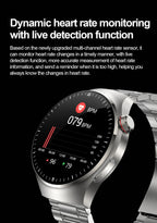 2025 Neue Smartwatch für die Krankenpflege: Blutsauerstoff, Blutfett, Harnsäure, EKG+PPG, Körpertemperatur, Bluetooth-Anruf, Gesundheits-Smartwatch