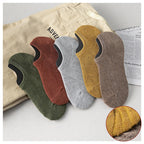 5 Paar Herren Baumwoll Kurzsocken Hochwertige Crew Ankle Casual Weiche Rutschfeste Atmungsaktive Low-Cut Sommer Herbst Socken für Herren
