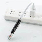 Tragbarer USB-Grünlaserpointer 2-in-1 Abnehmbare Lampenfassung Mini-Laserstift Sichtbarer Fokus Rote Kombination für die Jagd