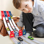 Kids Toy Racing Track Toy Vehicle with Alloy Car Slot Car Race Track Set Educational Game Boys Toys for 6 7 8-12 Years Boy Gifts