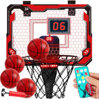 JOYFY Mini Indoor Basketballkorb, leuchtend, zum Aufhängen über der Tür, Basketballkorb für Kinderzimmer, Basketball, Geburtstags-, Weihnachtsgeschenke