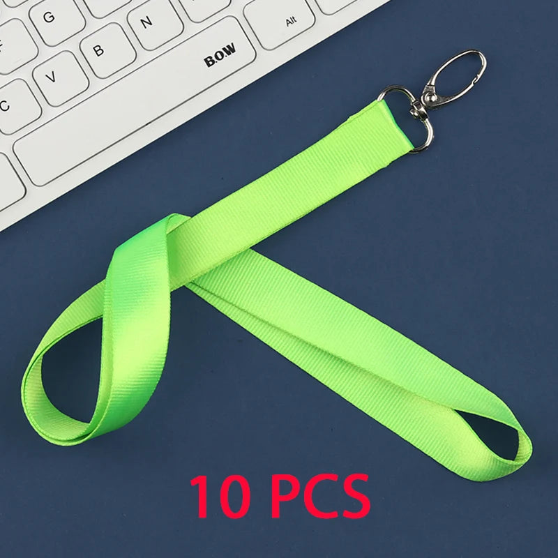 10 Pcs/lot Custom logo lanyard Neck Rope Keychain Personal Print With My Logo Company Name Wholesale of customized Landyard