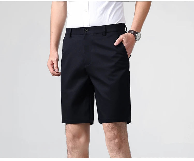 Neue klassische Passform für Herren Stretch Bermuda Leichte schnelltrocknende Stretch-Shorts Golf-Shorts Wandern Reisen
