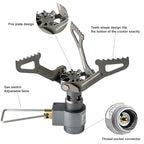 BRS Outdoor Gas Stove Mini Camping Gaskocher 25g Ultraleicht Titan Picknick Wanderkocher Überlebensofen BRS-3000T