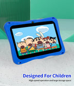 BDF Tablet für Kinder 7 Zoll Android 11 System 32 GB WiFi Bluetooth Dual-Kamera Bildungssoftware installiert mit Schutzhülle