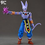 9L3D Gedruckte Dragon Ball Son Goku Vegeta Beerus Frieza Anime Lucky13 Dummy13 Titan13 Actionfiguren Mehrgelenkige Bewegliche Spielzeuge