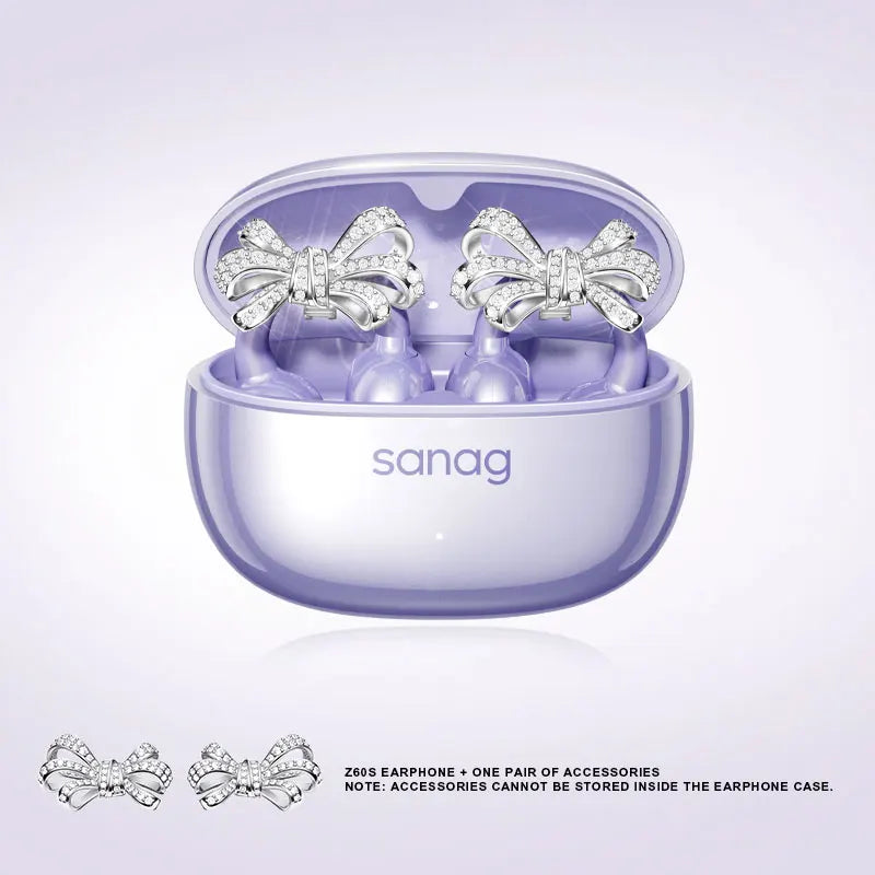 Sanag Z60S Ohrclip-Kopfhörer OWS HiFi-Sound Open-Ear-Ohrhörer Audífonos Bluetooth Kabellose Kopfhörer Flash-Sale Headset