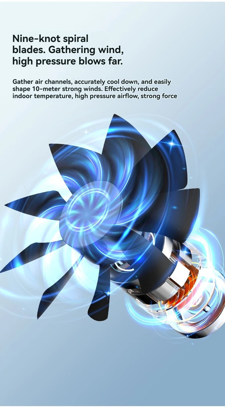 Kabelloser Klimaanlagen-Mini-Ventilator, tragbarer Luftkühler, 500 ml Eiswassersprühbefeuchter für den Heimgebrauch, Klimaanlagen-Nebelventilator, USB