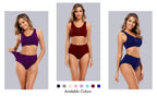 Molasus 5 Stück Damen Baumwollunterhosen Nahtlose Unterwäsche Hohe Taille Volle Abdeckung Damen Slips Set Atmungsaktive Unterhosen Übergröße