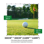 Caiton Golf Impact Screen – Geräuschlos, HD, Reißfest, Schwungtraining für Innen- und Außenbereich, Einfacher Aufbau, Schlagschutz, Verschiedene Größen