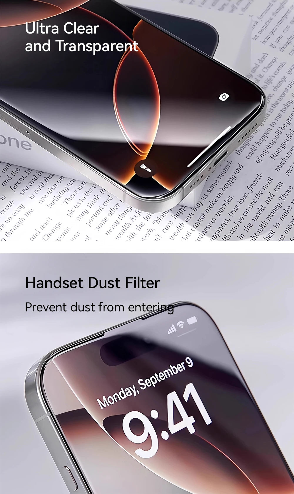 Joyroom 1/2/3 Stück für iPhone 17 Pro Max HD Glas Displayschutzfolie für iPhone 17/17Pro/17Air Vollbild-Schutzfolie aus gehärtetem Glas