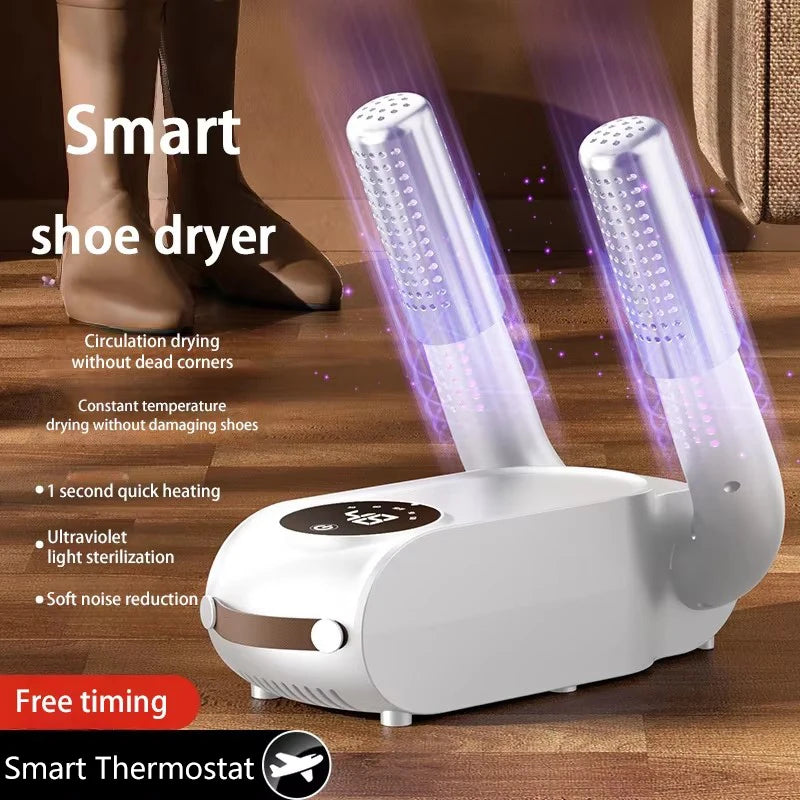 220V Schuhtrockner Elektrischer Zeittrockner Ausziehbar Schnelles Trocknen UV-Sterilisation Haushalt Reise Faltbare Schuhe Stiefel Socken Handschuhe