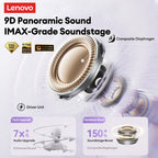Lenovo LK6 Over-Ear Kabellose Bluetooth 5.4 Kopfhörer Klangqualität Rauschunterdrückung Ohrclip-Kopfhörer Lange Ausdauer Headsets