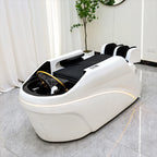 Salon Head Spa Shampoo Massagebett Kunstleder Kopftherapiebett Automatisches Massage-Shampoo-Stuhl Haar-Spa-Ausrüstung Langlebig