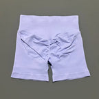 HISTELLO Impacts Shorts 4.5" Women Fitness Sports Biker Shorts Low Waist Gym Short Workout Scrunch Butt Yoga Seamless Leggings