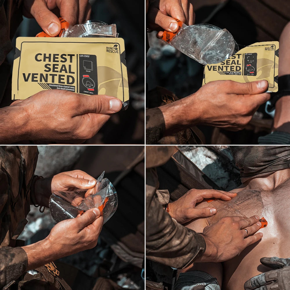Rhino Rescue Trauma Kit, Combat Survival Gear Medical Kit, taktisch für Notfall-Erste Hilfe, IFAK Nachfüllpackungen