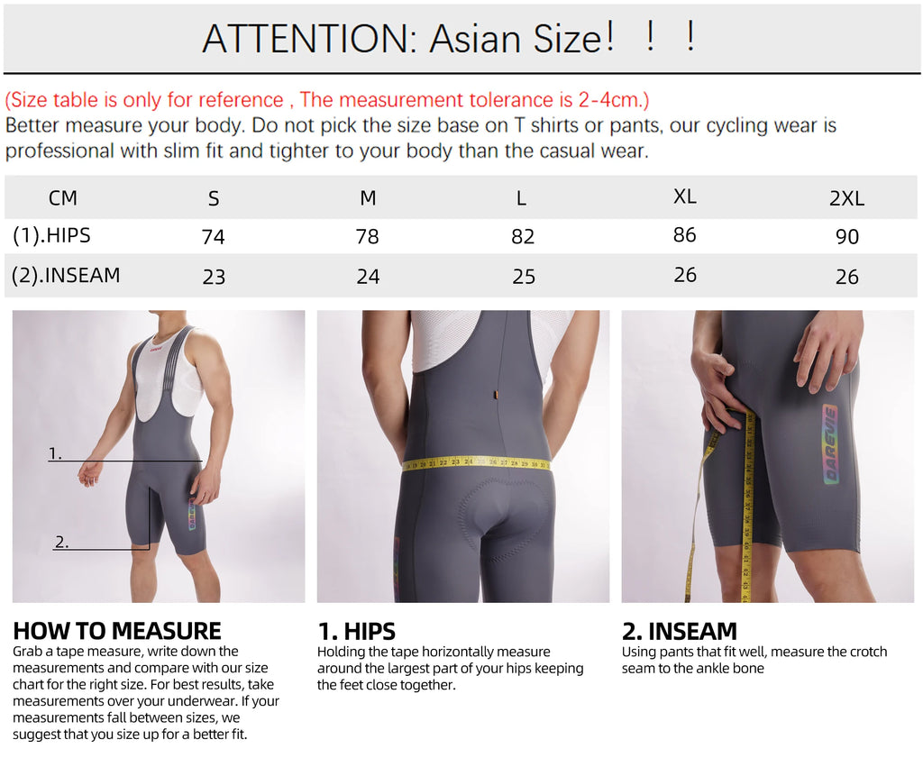 DAREVIE Radhose Seamless 4.0 Italien ELASTIC-INTERFACE Polster Radhose Diamond Beinabschluss Herren Trägerhose