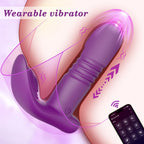 APP-gesteuerter Stoß-Vagina-Vibrator für Frauen, tragbares Höschen, G-Punkt-Klitoris-Vibrator, weibliches Masturbations-Sexspielzeug für Frauen