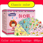 60/120/240/360/480pcs Cartoon Pattern Waterproof Hemostasis Band Aid Stickers for Kids Adhesive Bandage Wound Plaster First Aid
