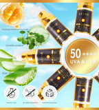 LKIAE Sonnencreme, Breitspektrum LSF 50, UVA/UVB, leicht & nicht fettend, Sonnenschutz, für Gesicht, Körper, nicht komedogen, 60ml