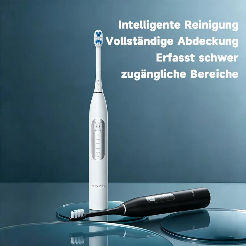 H2ofloss Sonic Elektrische Zahnbürste 38000VPM 5 Modi IPX7 Wasserdicht 60 Tage Akku Smart Timer Wiederaufladbar Aufhellend Mundpflege
