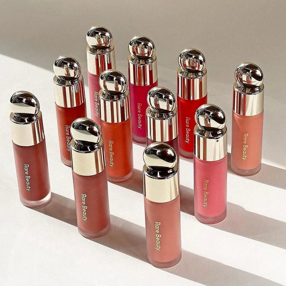 Rare Beauty Melting Cream Blush Make-up Matt Perlmutt Textur Glitzer Rouge Highlighter Hell nähren befeuchten Lipgloss