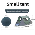 5-8 Personen Schnellaufbau-Wurfzelt wasserdichtes Campingbootzelt Outdoor-Zelt vollautomatisch Pop-Up