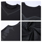 Kompressions-Tanktop Herren Gym-Shirt Ärmellos Schnelltrocknend Bedruckte Sportbekleidung Herren Fitness Bodybuilding Weste Workout Muskel-Top