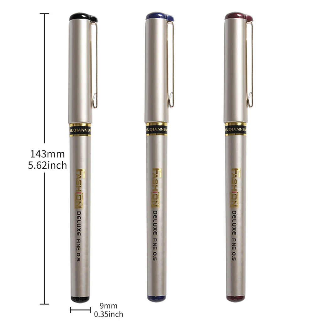 Gelschreiber, hohe Kapazität, schwarze/blaue Tinte, 0,5 mm, hervorragende Qualität, sehr gute Schreibeigenschaften, Geltintenstifte, Büro- und Schulbedarf, neutraler Stift