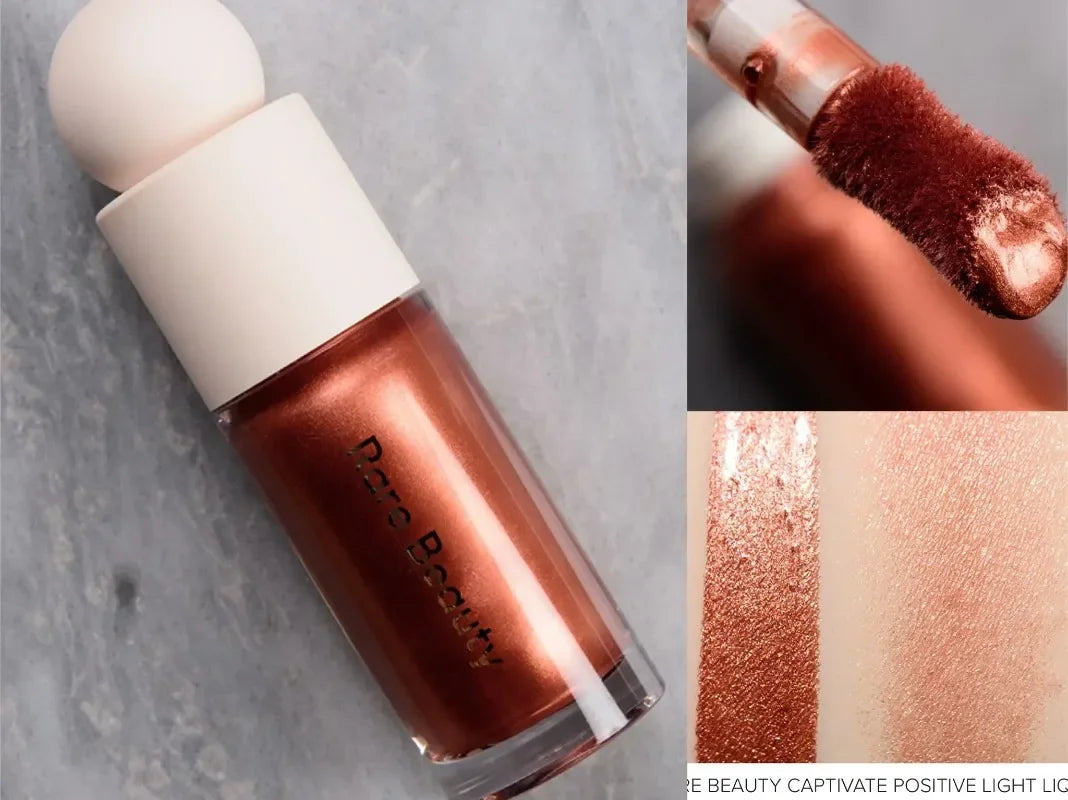Rare Beauty Melting Cream Blush Make-up Matt Perlmutt Textur Glitzer Rouge Highlighter Hell nähren befeuchten Lipgloss