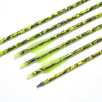 Toparchery 31,5 Zoll Mischcarbonpfeile ID 6,2mm Kunststofffedern Outdoor Ziel Jagd und Schießen