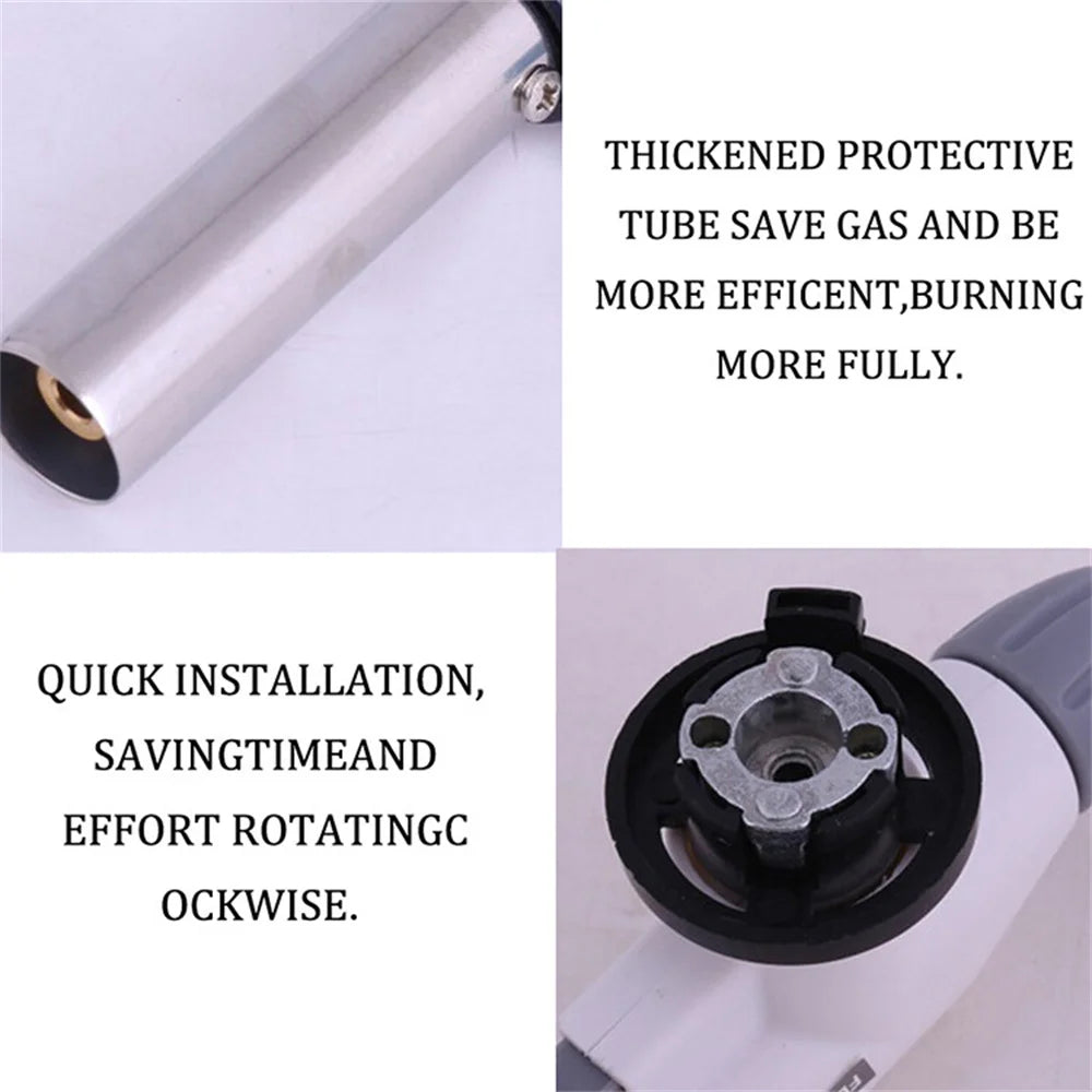 Torch Cooking AutoIgnition Butane Gas Welding-Burner Welding Gas Burner Flame Gas Torch Flame Gun Blow for BBQ Camping Cooking