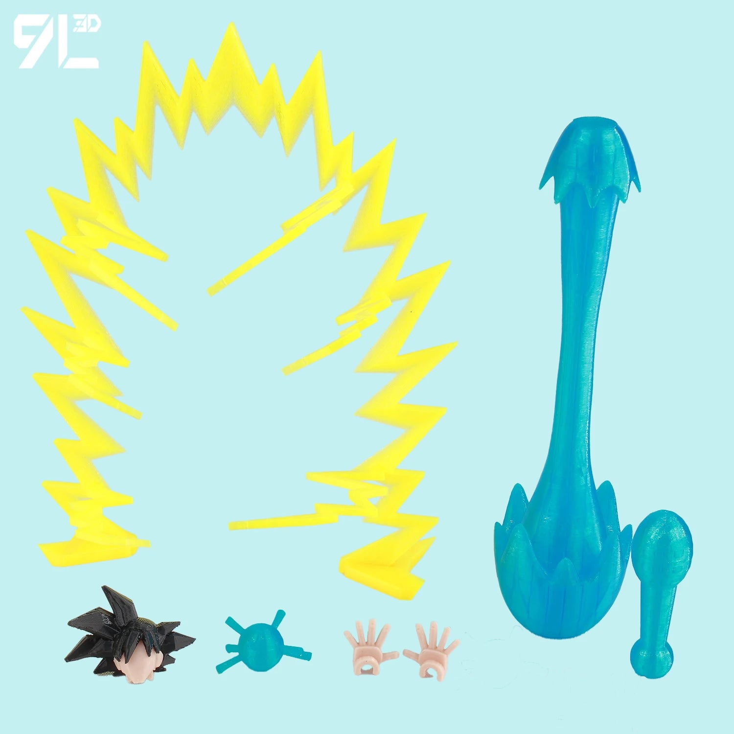 9L3D Gedruckte Dragon Ball Son Goku Vegeta Beerus Frieza Anime Lucky13 Dummy13 Titan13 Actionfiguren Mehrgelenkige Bewegliche Spielzeuge