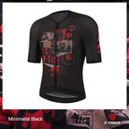 X-TIGER GALE SERIES Herren Radtrikot Kurzarm Slim Fit Rock Punk Style Atmungsaktives Trikot für Mountainbike und Rennrad