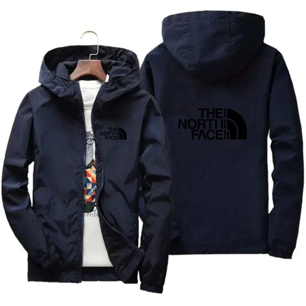 2025 Herren Mode Winddichte Kapuzenjacke mit Reißverschluss Lässige Outdoor-Sportbekleidung für Streetwear, Laufen und den täglichen Tragekomfort
