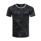 Outdoor Sports Men T-Shirts 3D Camouflage Quick Dry O Neck Short Sleeve Tops Shirt Camo Hiking Hunting T Shirt