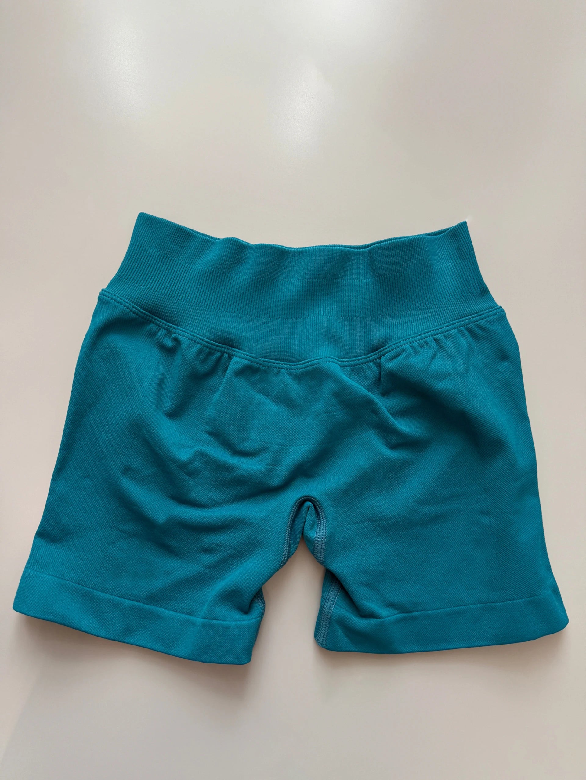 Impact Shorts 4.5" Nahtlos, hochelastisch, niedrig gerippter Bund, dezenter Po-Kontur-Shorts, Fitness Workout Yoga Gym Shorts