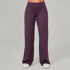 Damen gerade Yoga-Leggings weicher, dehnbarer Stoff Damen-Yogahosen GYM Schweißableitende Eigenschaften Lauf-Sport-Hosen