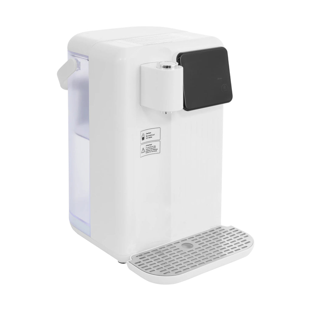 3L Weißer Instant-Heißwasserspender mit LED-Anzeige 19*24*29,5cm Schnelle Heizung Wasserspender Büro Desktop Wasserspender