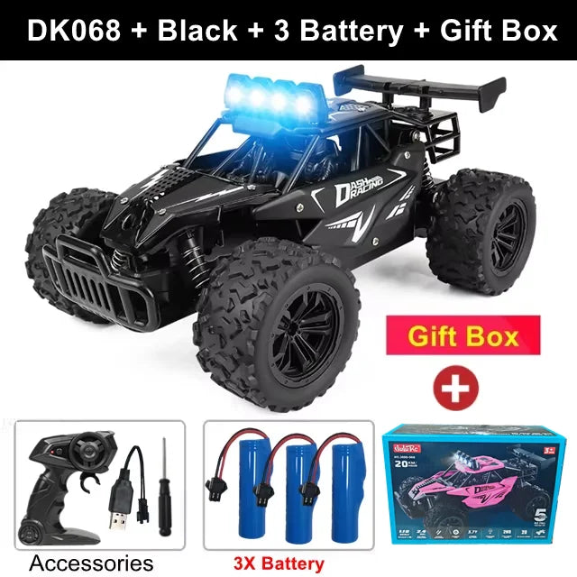 Oike RC-Car 1:16 Modell mit LED-Lichtern Funkferngesteuertes Offroad-Kletterfahrzeug Outdoor-Autos Drift-Rennspielzeug Jungen Geschenke