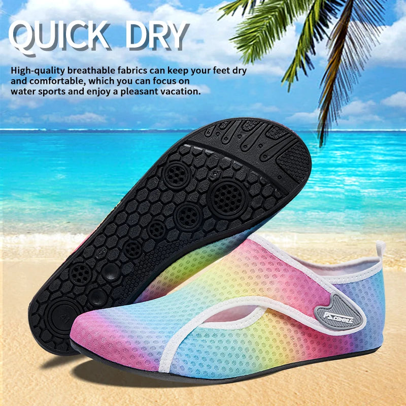 Damen Strand Badeschuhe Beach Sneaker Socken Herren Barfuß Yoga Schuhe Schnelltrocknende Surf-Badeschuhe Barfuß Wassersocken