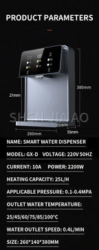 Wandmontierter Instant-Warmwasserspender UV-Sterilisation Quantitative Wasserausgabe 100℃ Wasserkocher Smart Dispenser für Zuhause