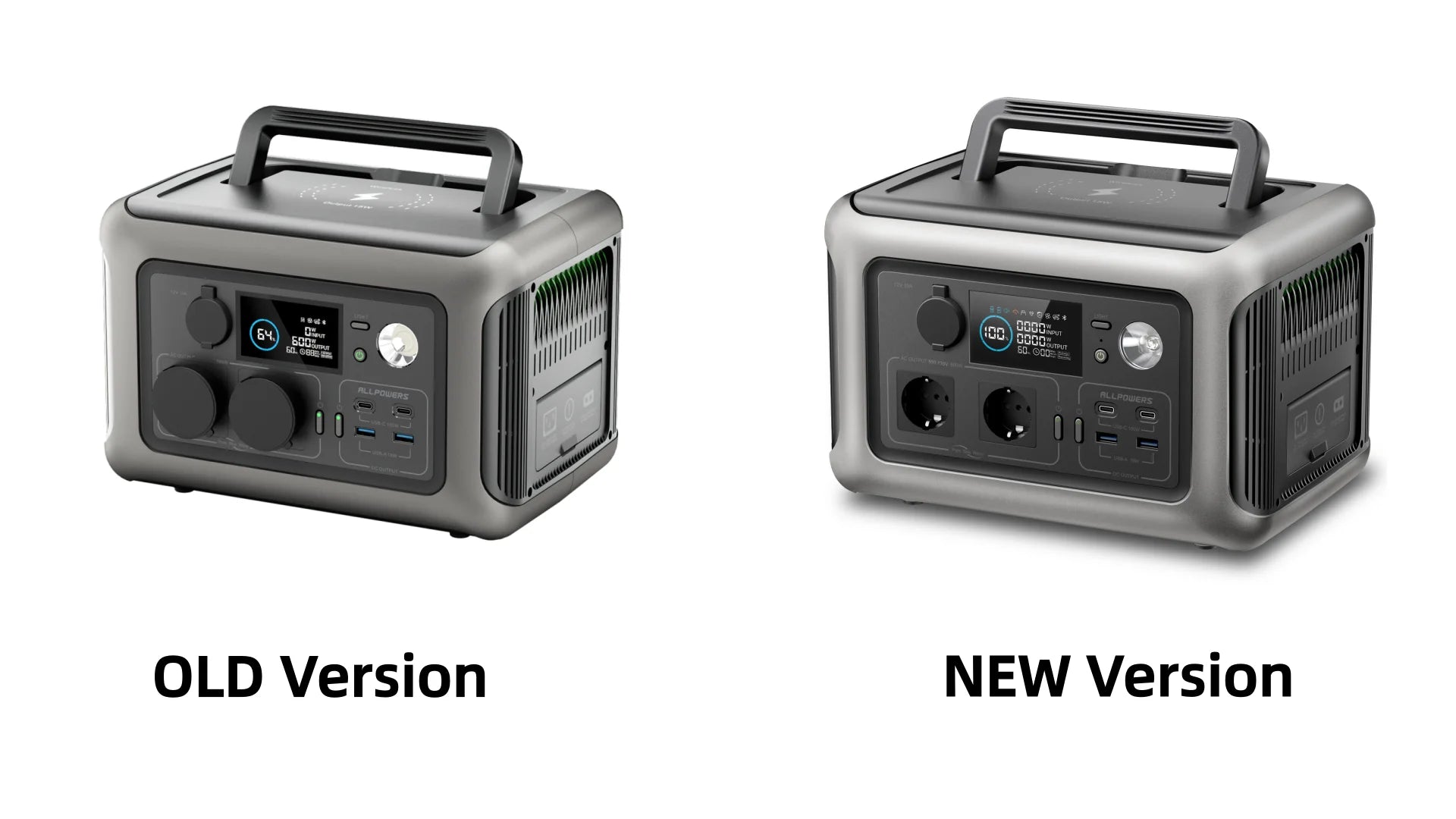ALLPOWERS Tragbare Powerstation R600, 299Wh LiFeP04 Akku mit 2x 600W (1200W Spitze) AC-Steckdosen für Outdoor-Camping Wohnmobil Zuhause