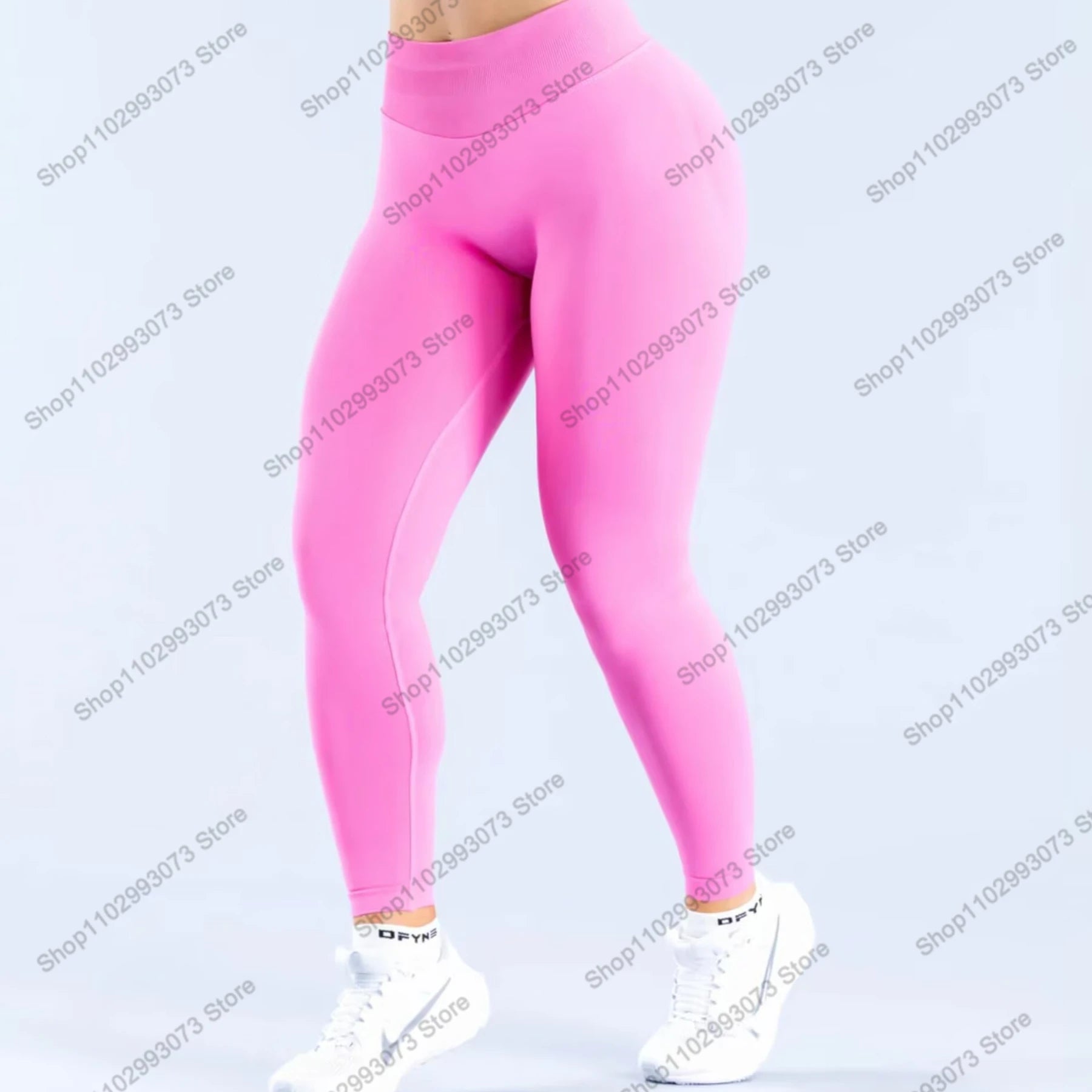 Damen High Waist Nahtlose Yoga Leggings Bauchkontrolle Po-Lifting Workout Hose Weiche Athletic Leggings für Fitnessstudio Fitness Laufen