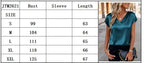 Neue Sommer Damen Mode Blusen Lässig Einfarbig Elegant Damen V-Ausschnitt Kurzarm Hemden Trendy Einfaches Lockeres Damen Satin-Oberteil