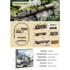Kinder Retro Elektro-Dampfzug Schienenspielzeug Klassische Eisenbahn Güterzug Hochgeschwindigkeitsstrecken Zugmodell Jungen Spielzeug Weihnachtsgeschenk