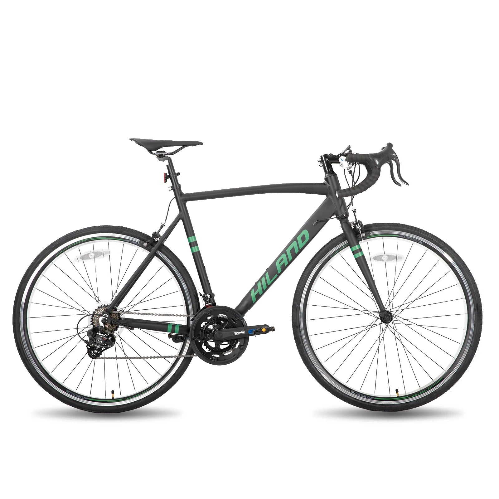 Hiland Aluminium Rennrad, Shimano 14 Gänge, 53/57cm Rahmen, Rennrad für Herren Herren-Rennrad