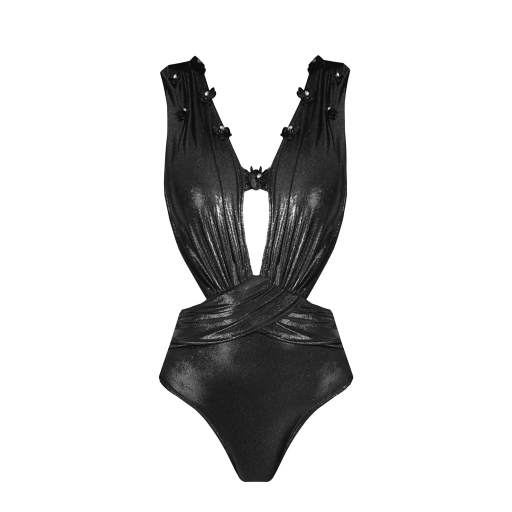 2tlg. bedruckter Badeanzug Damen Sexy Bademode Neuer Bikini mit langem Rock Damen Biquini Push Up Badeanzug Body Strandkleidung Strandtuch