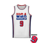 Herren besticktes #9 Basketball-Trikot, atmungsaktive Sportbekleidung, ärmellose Trainingsuniform, Team-Weste, Tops im neuen Design