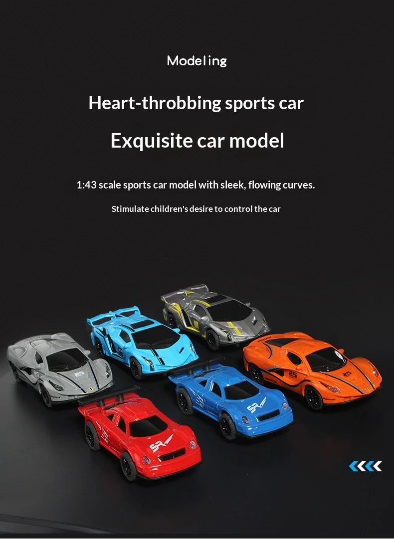 Elektrische ferngesteuerte Slot-Car-Rennbahn, groß, 2 Spieler, wettbewerbsfähig, Dual-Modus, ferngesteuert, einstellbar, Spleißen, Kinder-Erwachsenen-Geschenkset